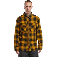 Brandit Textil Brandit Check Shirt Long Sleeve, Farbe: black/yellow,