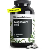 Magnesium - 365 Kapseln (Jahresvorrat) - 667mg, davon 400mg elementares Magnesium pro Kapsel - Laborgeprüft, hochdosiert, vegan