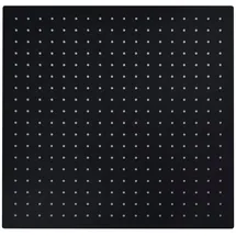 vidaXL Regenbrause Edelstahl 50x50 cm Quadrat Schwarz - Vidaxl