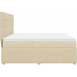 vidaXL Boxspringbett 180 x 200 cm Creme