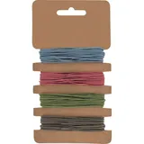 Glorex  Glorex Gummibänder 4 x 3 m, Ø 1 mm Geschenkverpackungen