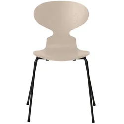 Fritz Hansen - Die Ameise Stuhl, Esche light beige gefärbt / Gestell schwarz