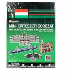 Mini-Architektur: Ungarische Gebäude - 3D-Puzzle mit 155 Teilen