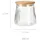 Excellent Houseware Glasbehälter Frischhaltedose braun 11 x 11 x 11 cm 0,68 l