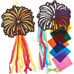 Feuerwerk mit Buntglaseffekt, 5 Stück (pro Set 5)