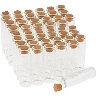 VBS XXL 48er-Pack Glasflaschen mit Korken 20ml Glasröhrchen