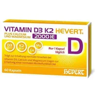 Hevert-Arzneimittel Vitamin D3 K2 Hevert+Calcium U.magnes.2000 IE