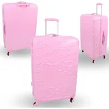 sarcia.eu Hello Kitty Hartschalenkoffer, Koffer auf Rollen, rosa Kabinenkoffer 54x35x20cm - Rosa