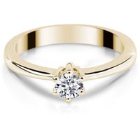 Adam & Eve Verlobungsring Verlobungsring Brillantrng 585/- Gelbgold 0,15 ct. goldfarben 54