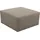 werk2 Polsterhocker Zeus-XL Polyester 80 x 41 x 80 cm Beige/Grau