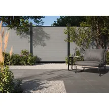 OSMO Sichtschutzzaun Alu-Fence Cube 180 x 179 cm Grau