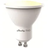 Shelly Duo RGBW GU10 WLAN betriebene Glühbirne mit Stromüberwachung und mit Dimm- und Farbfunktionen | Living Smart Plug&Play