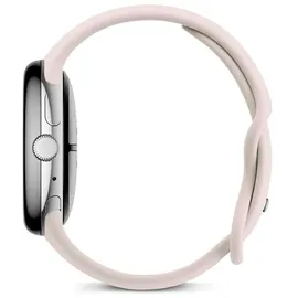 Google Pixel Watch 3 45 mm Bluetooth + LTE polished silver Sportarmband porcelain