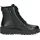 CAPRICE Damen Stiefel ohne Absatz aus Leder Wasserabweisend, Schwarz (Black Nappa), 39 EU