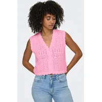 Only ONLIRINA V-NECK BUTTON VEST KNT NOOS Rosa XL