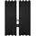 HOMEbasics 53350 Ösenschal Doppelpack Atlantik, Blickdicht, 235x140 cm, Farbe:schwarz, Größe:235 x 140 cm