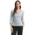 Tom Tailor Henley Langarm-T-Shirt Offwhite Navy Small Stripe XS