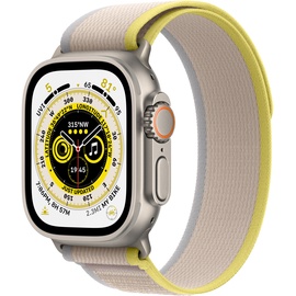 Apple Watch Ultra GPS+Cellular 49 mm Titaniumgehäuse, Trail Loop gelb/beige M/L