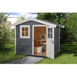 Weka Gartenhaus 123 2,41 x 2,05 m grau