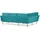 Konsimo Ecksofa Tagio ¦ türkis/petrol ¦ Maße (cm): B: 220 H: 80