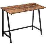 Kleiner einfacher industrieller Holzschreibtisch im Vintage-Stil