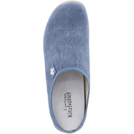 Living Kitzbühel Pantoffel Schweizer Kreuz Blau 45