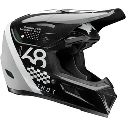 Thor Reflex Sport Riot, Motocrosshelm - Schwarz/Weiß - L