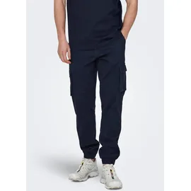 Only & Sons Cargohose, aufgesetzte Beintaschen, für Herren, 192818 DRESS BLUE, 28/32