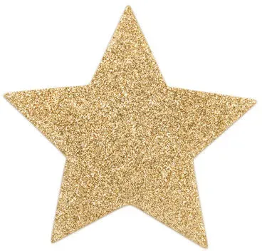 BIJOUX - INDISCRETS FLASH GOLDEN STAR NIPPELABDECKUNGEN
