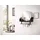 WELLTIME Wandregal 59 x 13,5 x 59 cm Schwarz