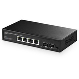 Binardat 4 Port 2,5G Switch mit 2x10G SFP, 4 x 2,5 Gigabit RJ-45 Ethernet-Ports, unterstützt Vlan, Metall Unmanaged Multi-Gigabit Desktop Netzwerk-Switch