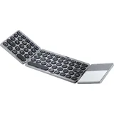 Renkforce RF-FWK-250 Bluetooth® Tastatur Deutsch, QWERTZ Grau, Schwarz
