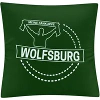 Multifanshop Kissenbezug - Wolfsburg - Meine Fankurve - Druck