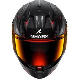 Shark D-Skwal 3 Blast-R Integralhelm - Matt Schwarz/Grau/Rot / M