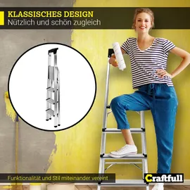 Craftfull CF-133B Haushaltsleiter 4 Stufen