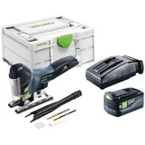 FESTOOL Akku-Stichsäge CARVEX PSC 420-Basic Akku Pendelstichsäge 18 V 120 mm Brushless + 1x