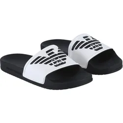 Emporio Armani Badeschuhe Sliders schwarz/weiss Herren