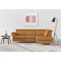 sit&more Ecksofa Arngast L-Form, inklusive Kopfteilverstellung und Federkern gelb