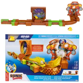 Jakks Pacific Sonic - The Hedgehog Go Go Racers Minifiguren Spielset Abschussrampen Deluxe