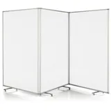 magnetoplan Trennwand Large 1112051, transparent 361,0 x 180,0 cm mit Rollen