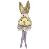 I.GE.A. Dekofigur Hase Osterhasen Deko Ostern Osterdeko Figur Türdeko Wanddeko Osterfigur Frühlingsdeko Dekohase Skulptur Frühling