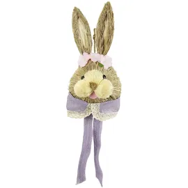 I.GE.A. Dekofigur Hase Osterhasen Deko Ostern Osterdeko Figur Türdeko Wanddeko Osterfigur Frühlingsdeko Dekohase Skulptur Frühling