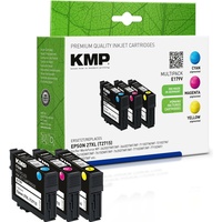 KMP E179V Multipack (M, Y, C, Druckerpatrone ersetzt Epson T2715, 27XL Kompatibel Kombi-Pack Cyan, Magenta, Gelb