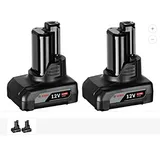 Bosch Professional Werkzeug-Akku 10.8/12V, 4.0Ah, Li-Ionen, 2 Stück (1600Z00045)