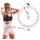 HMS Hula-Hoop-Reifen Massagereifen Trainingsreifen Hula-Hoop (Spar-Set, 1-tlg., mit Zähler), Verstellbare Seillänge des Schwerkraftballs reguliert Widerstand weiß