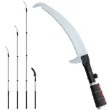 silky sägen Silky Hayauchi Profi Teleskopsäge 3-teilig 2,37–4,9 m inkl. Blatt – Japan Astsäge für Baumpflege mit 4-Retsume Verzahnung, nachschärfbaren Zähnen und stabilem Aluminiumrohr