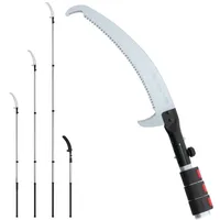 silky sägen Silky Hayauchi Profi Teleskopsäge 3-teilig 2,37–4,9 m inkl. Blatt – Japan Astsäge für Baumpflege mit 4-Retsume Verzahnung, nachschärfbaren Zähnen und stabilem Aluminiumrohr
