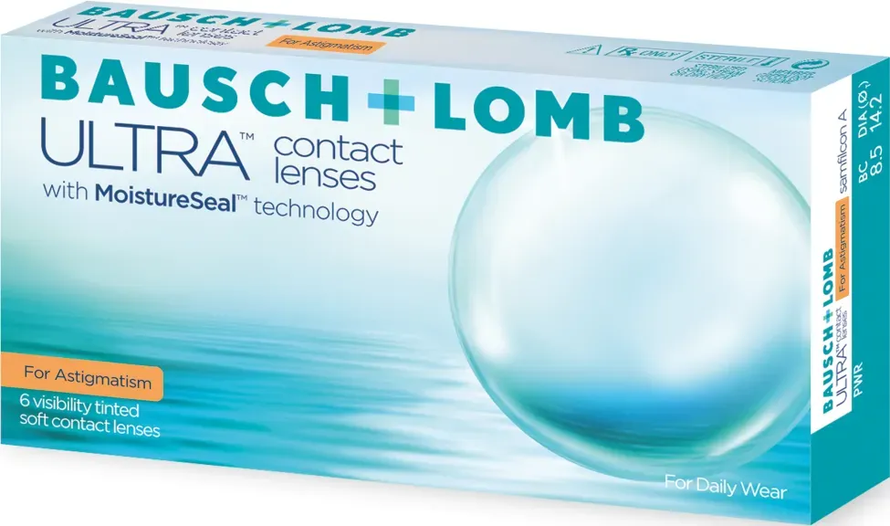 Ultra for Astigmatism 3-er - BC:8.6 SPH:-6.00 CYL:-1.25 AX:180