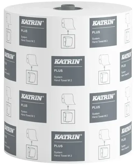 KATRIN Handtuchrolle Classic System M2 2-lagig weiß Einzelrolle, Außenabwicklung, 21 cm x 150 m