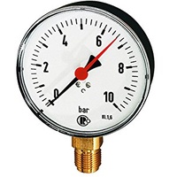 Riegler Standardmanometer, Kunststoffgeh., G 1/2 unten, 0 - 4,0